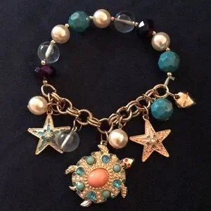 Betsey Johnson Jewelry Betsey Johnson Sea Turtle Charm Bracelet Poshmark